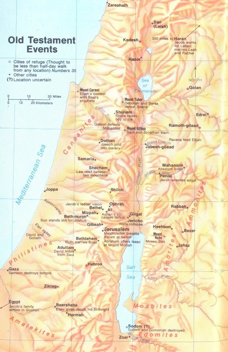 Old Testament Events Map Free Bible Maps Bible 