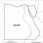 Outline Map Egypt EnchantedLearning