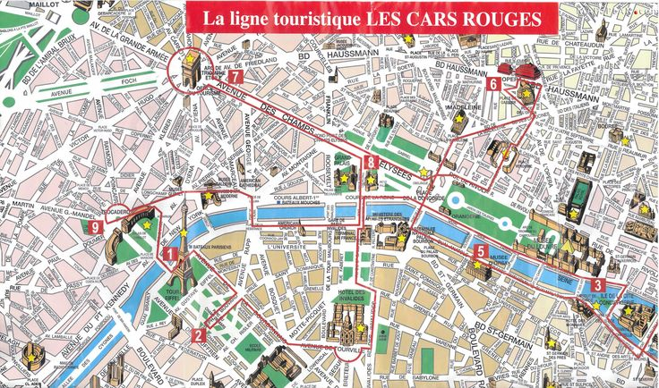Paris Top Tourist Attractions Map 08 City Sightseeting 