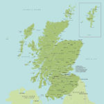 Political Map Of Scotland Royalty Free Editable Vector