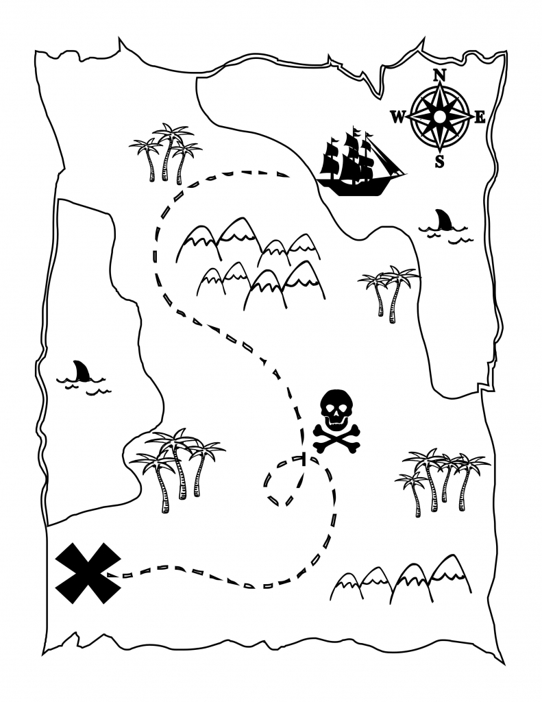 Printable Blank Treasure Maps For Children Diy Pirat 