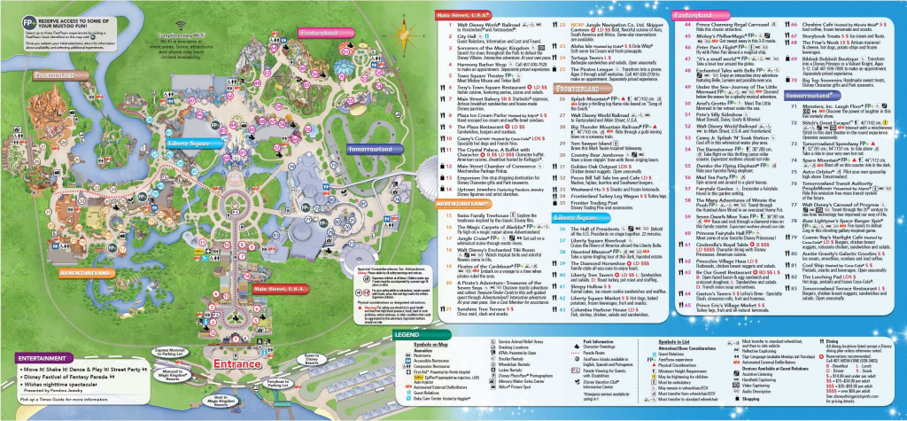 Printable Disney Park Maps Printable Maps