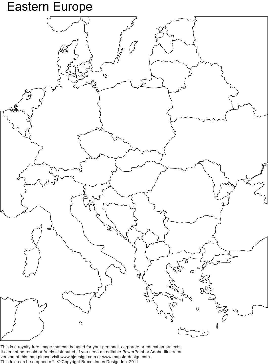 Printable Map Of Europe Blank Time Zones Map