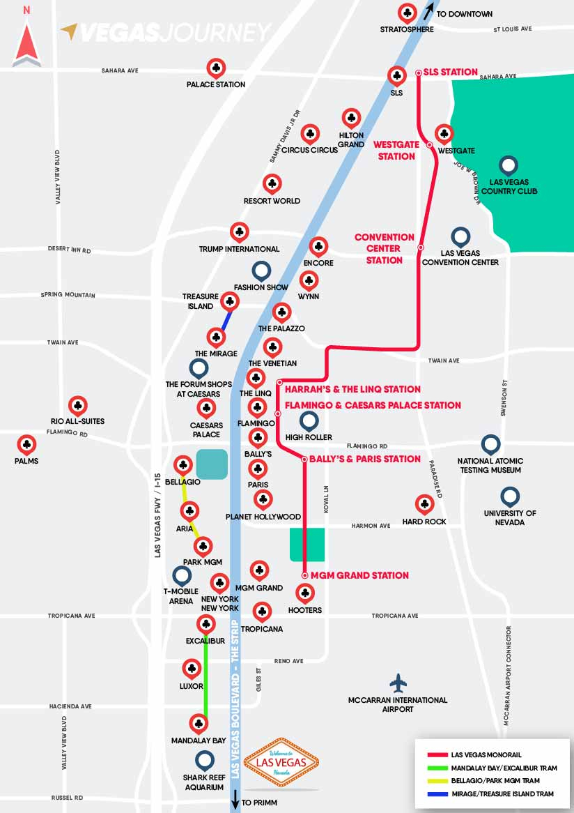 Printable Map Of Las Vegas Strip 2018 Printable Maps