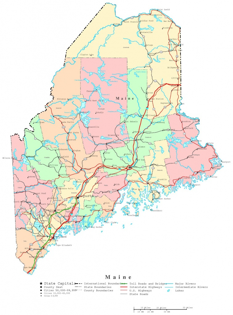 Printable Map Of Maine Lighthouses Printable Maps