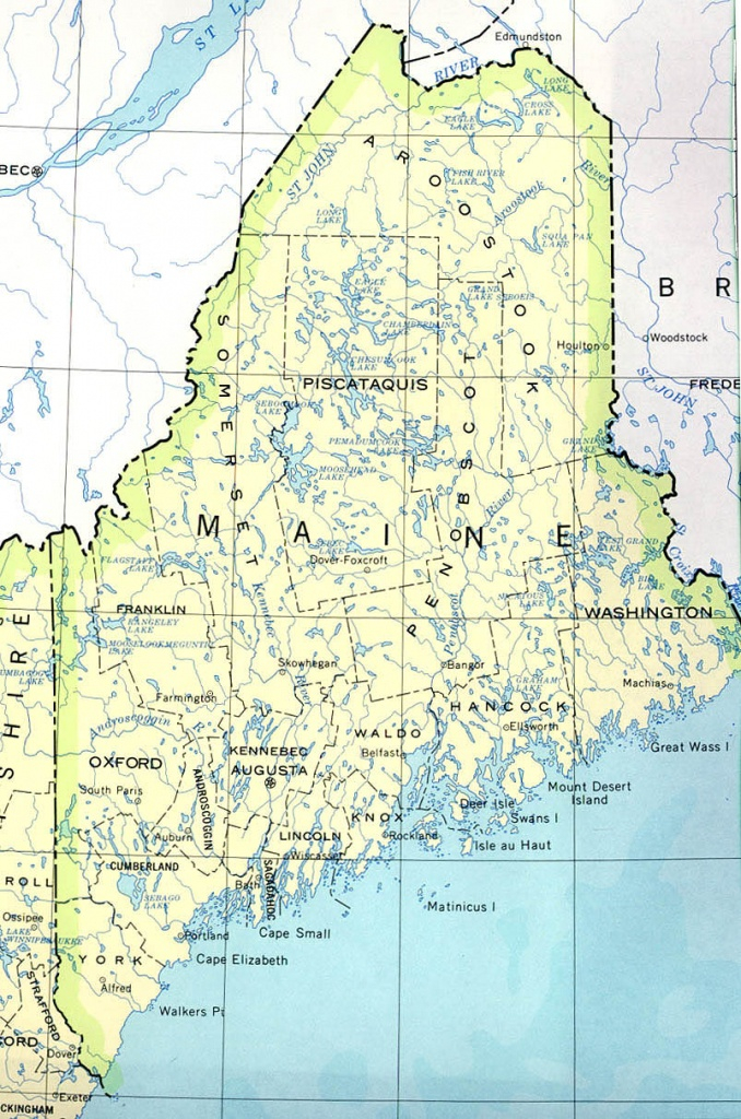 Printable Map Of Maine Lighthouses Printable Maps