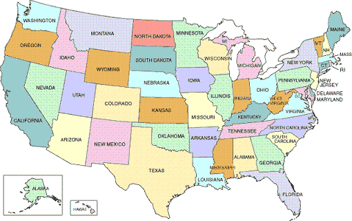 Printable Map Of USA