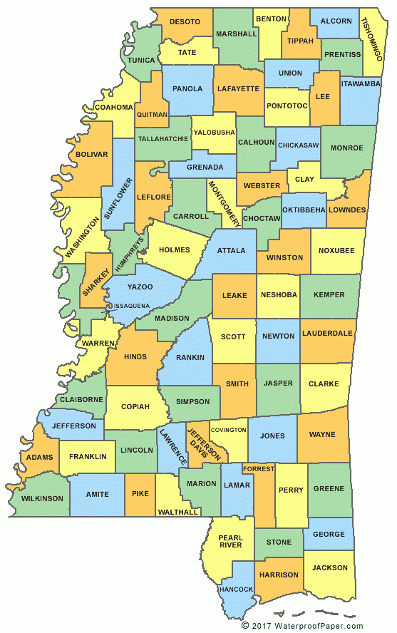 Printable Mississippi Maps State Outline County Cities Printable Mississippi Maps State Outline County Cities