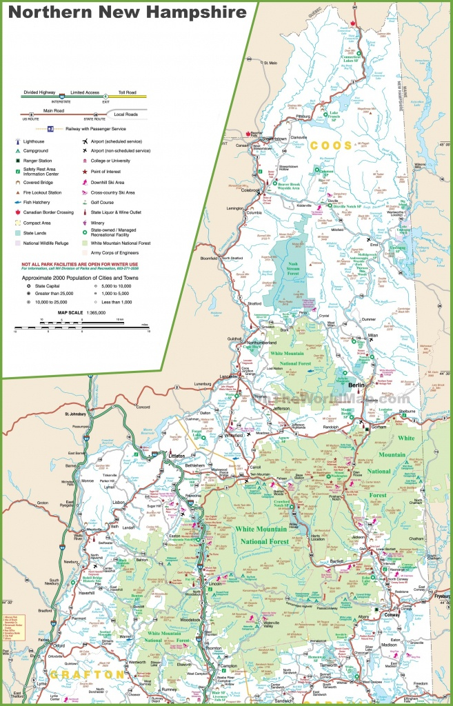 Printable Road Map Of New Hampshire Free Printable Maps