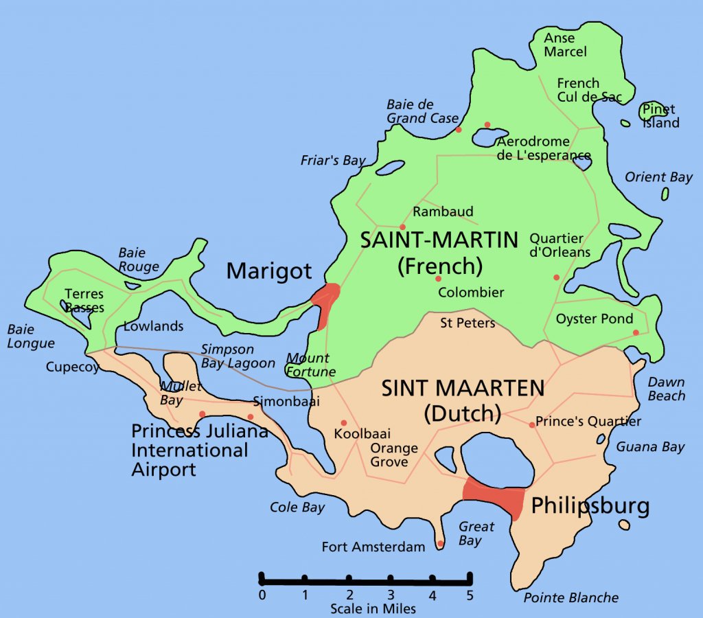 Printable Road Map Of St Maarten Free Printable Maps