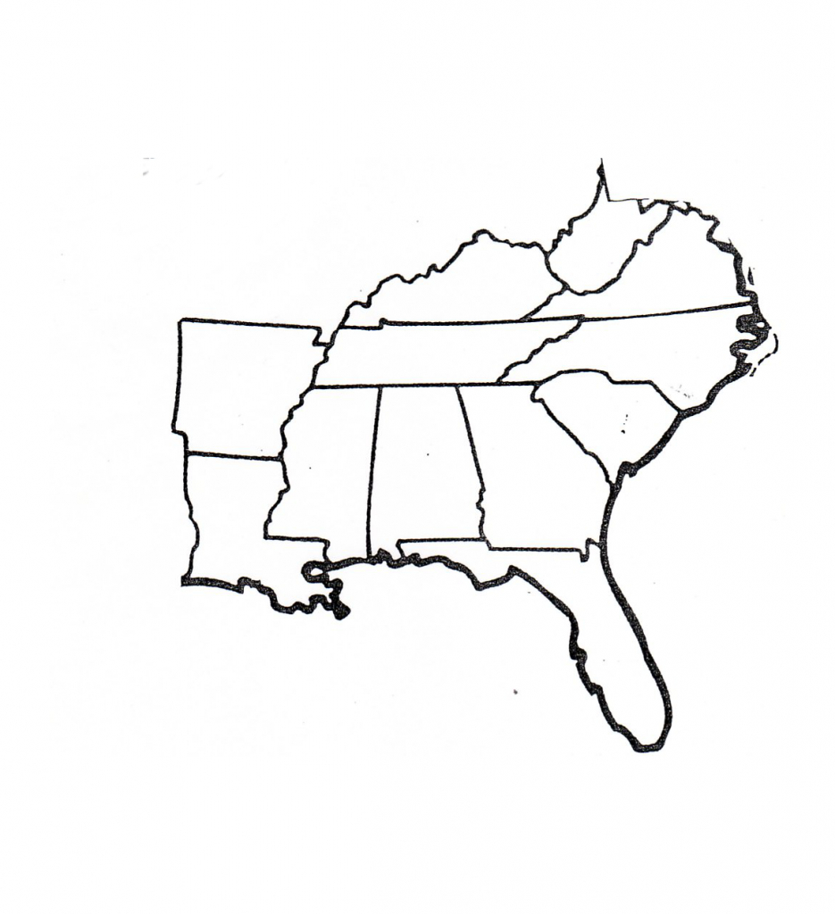 Southeast Region Map Printable Printable Map of The United States