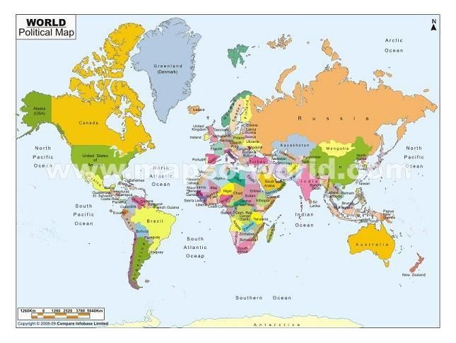 Printable World Map With Countries Labeled Black And White 