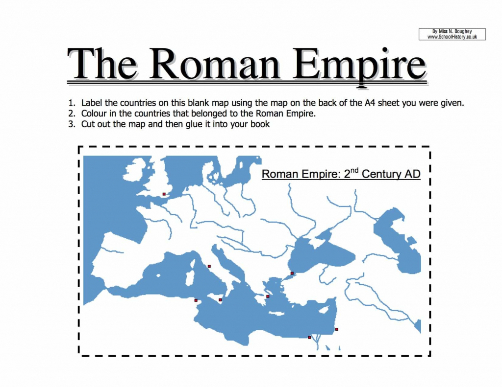 Roman Empire Map For Kids Printable Map Printable Maps