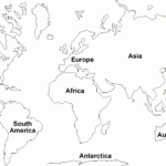 Seven Continents Map Elementary Printable Continents Map