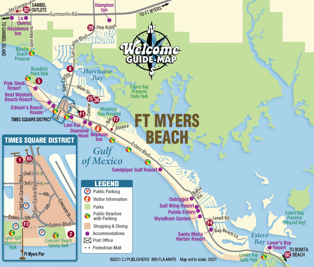 Printable Map Of Fort Myers Beach Printable Map of The United States