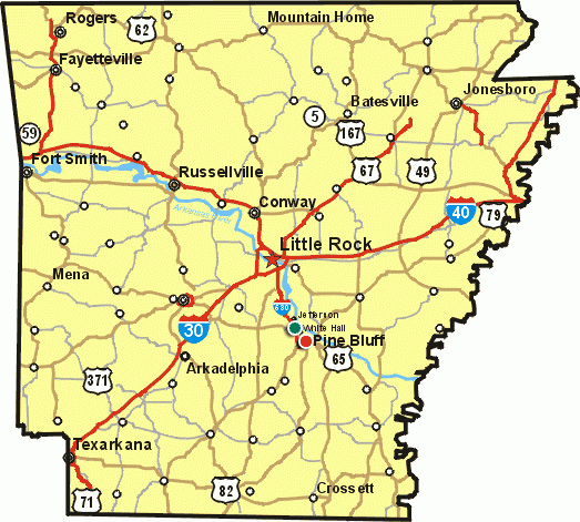 State Of Arkansas Map Free Printable Maps