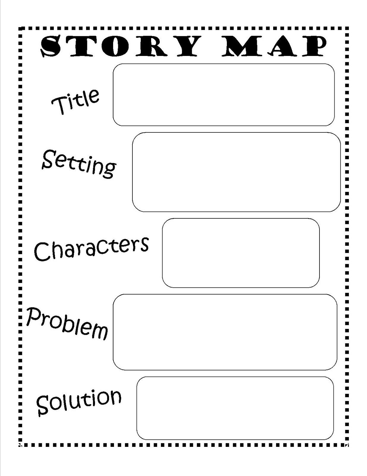 Story Map FREE Printable reading writing kids Story 