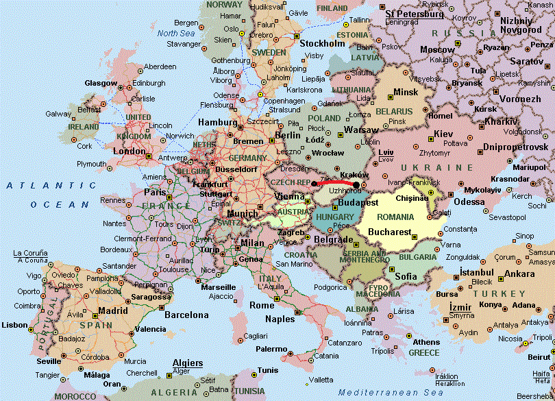 Travelling The World Prague Czech Republic To Presov 