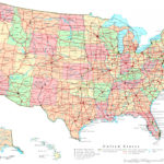 Usa Map States And Capitals Free Printable Labeled Map