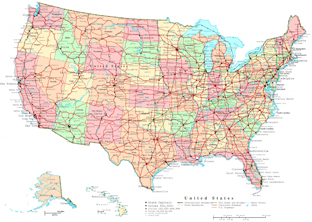 Usa Map States And Capitals Free Printable Labeled Map Usa Map States And Capitals Free Printable Labeled Map
