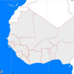 West Africa Outline Map A Learning Family