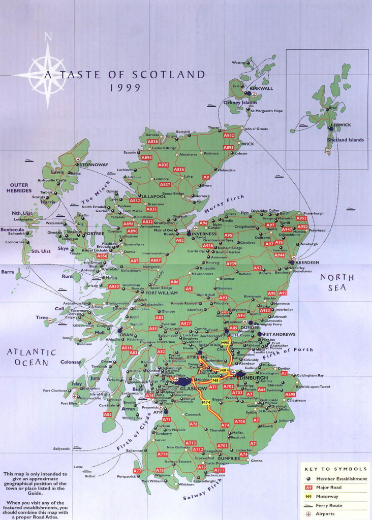 Wildlife Map Of Scotland Printkate Mclelland Shop 