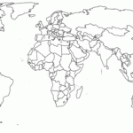 World Map Coloring Page World Map Printable World Map