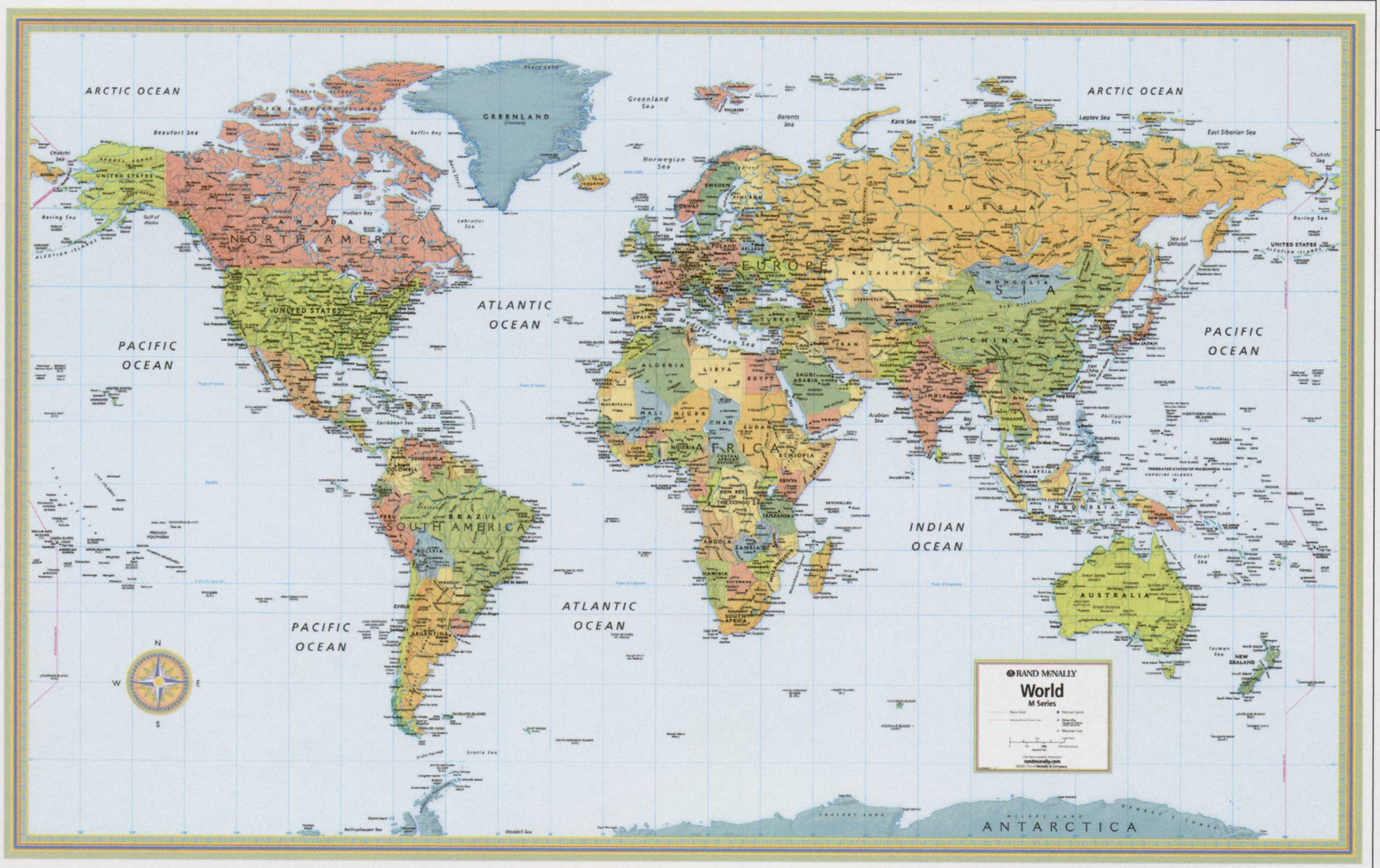 World Maps With Countries Printable