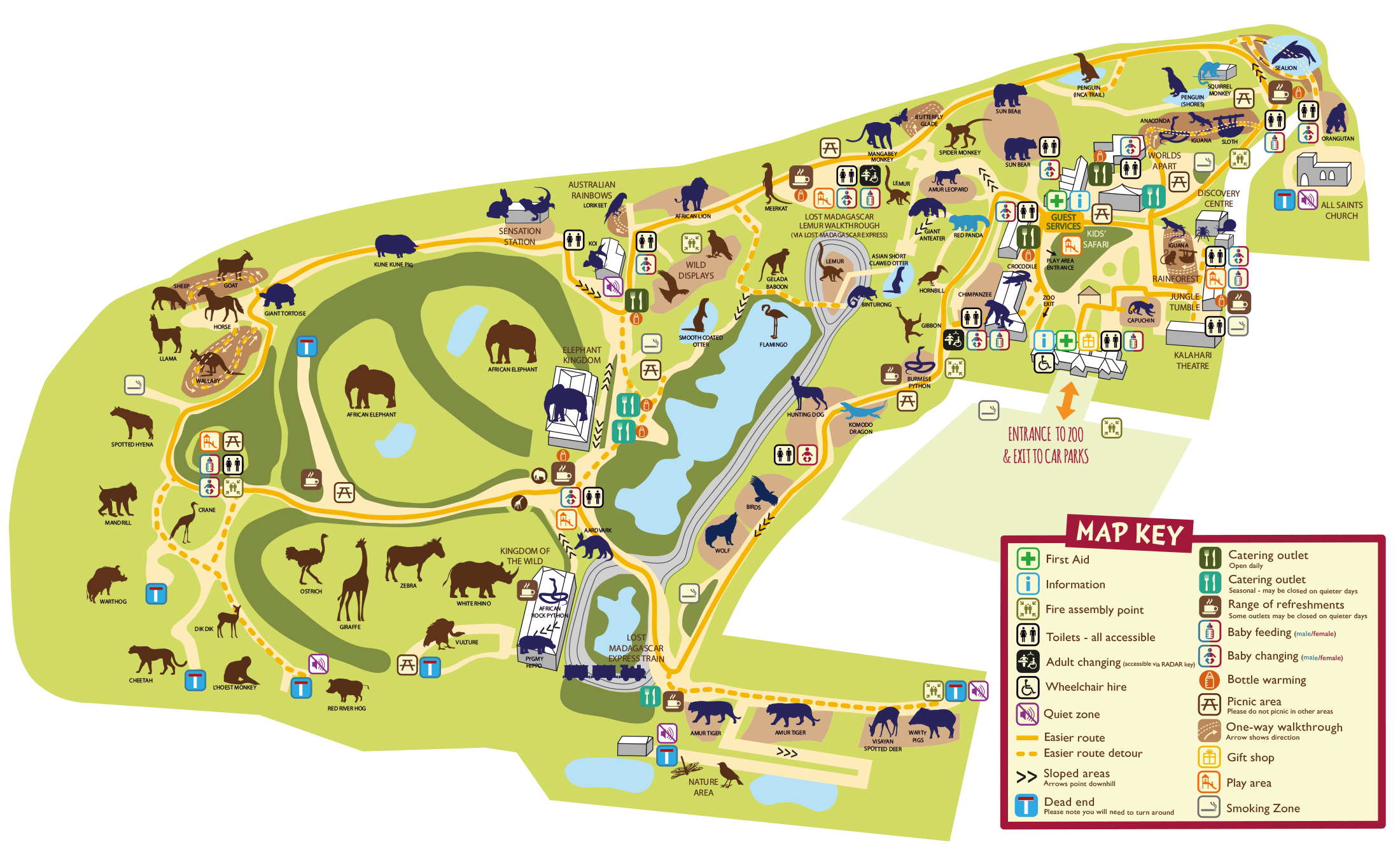 Zoo Map Colchester Zoo In 2020 Zoo Map Colchester Zoo 