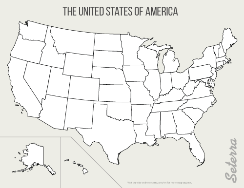 01 Blank Printable US States Map pdf Us State Map