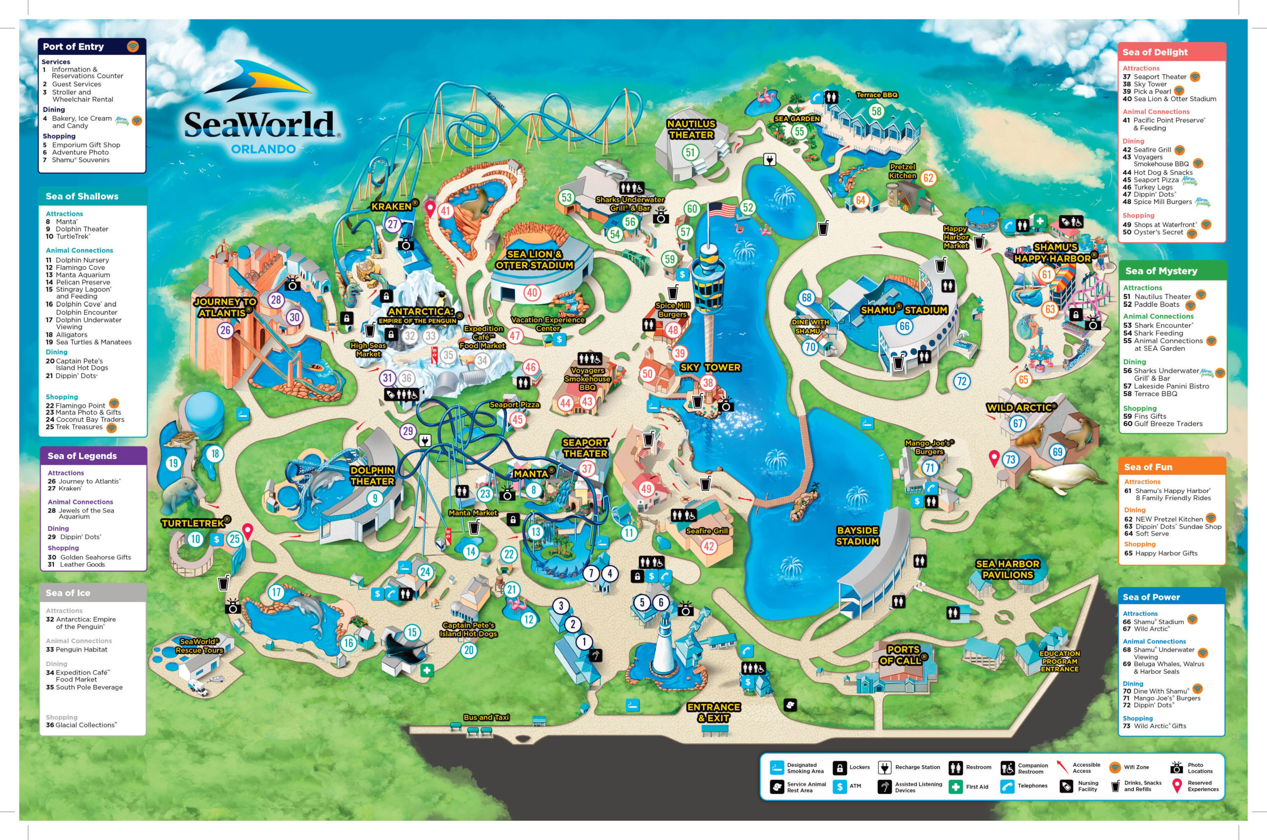 10 Lovely Printable Map Seaworld Orlando Printable Map