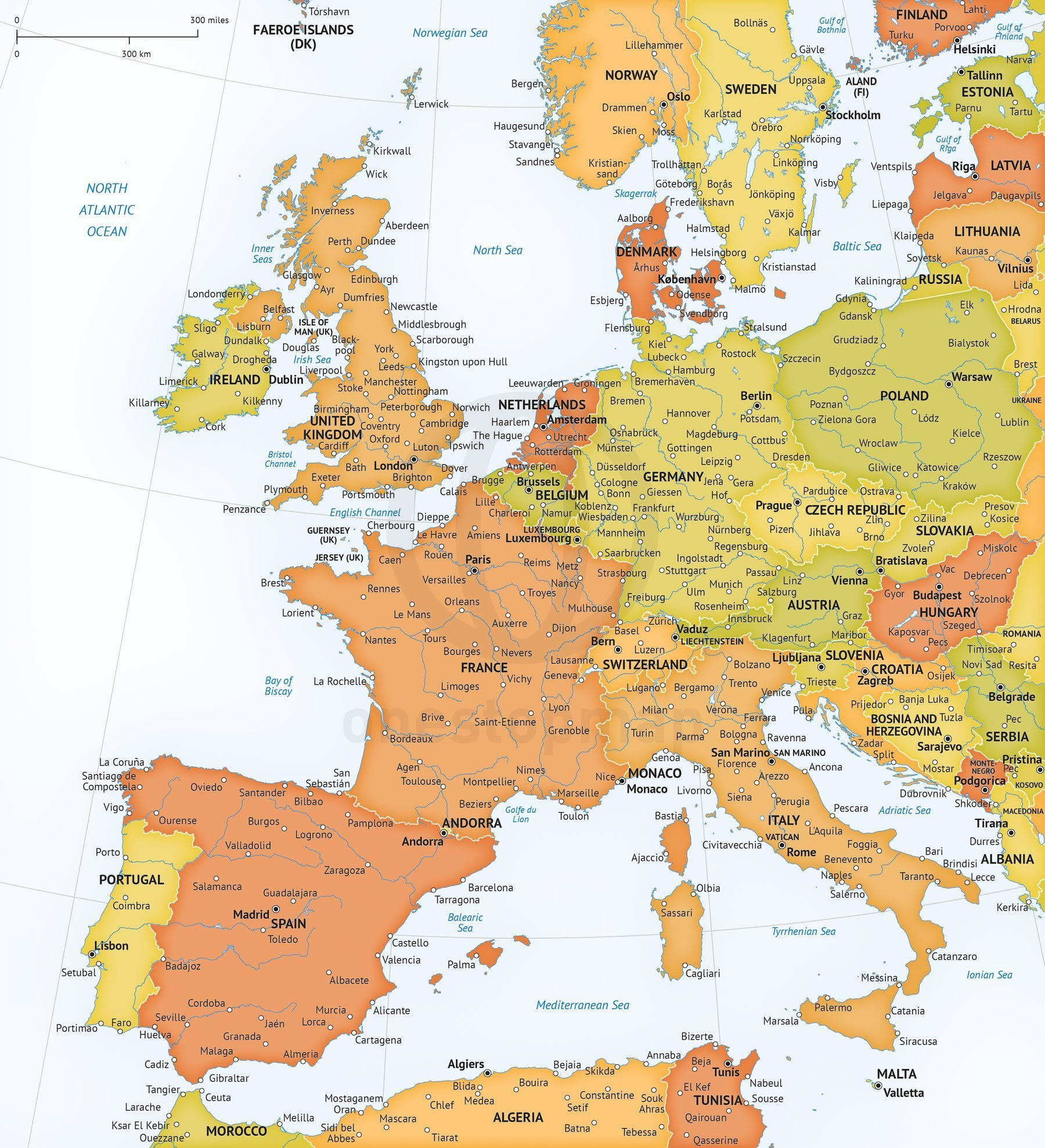 11 Western Europe Map Vector Images Western Europe 