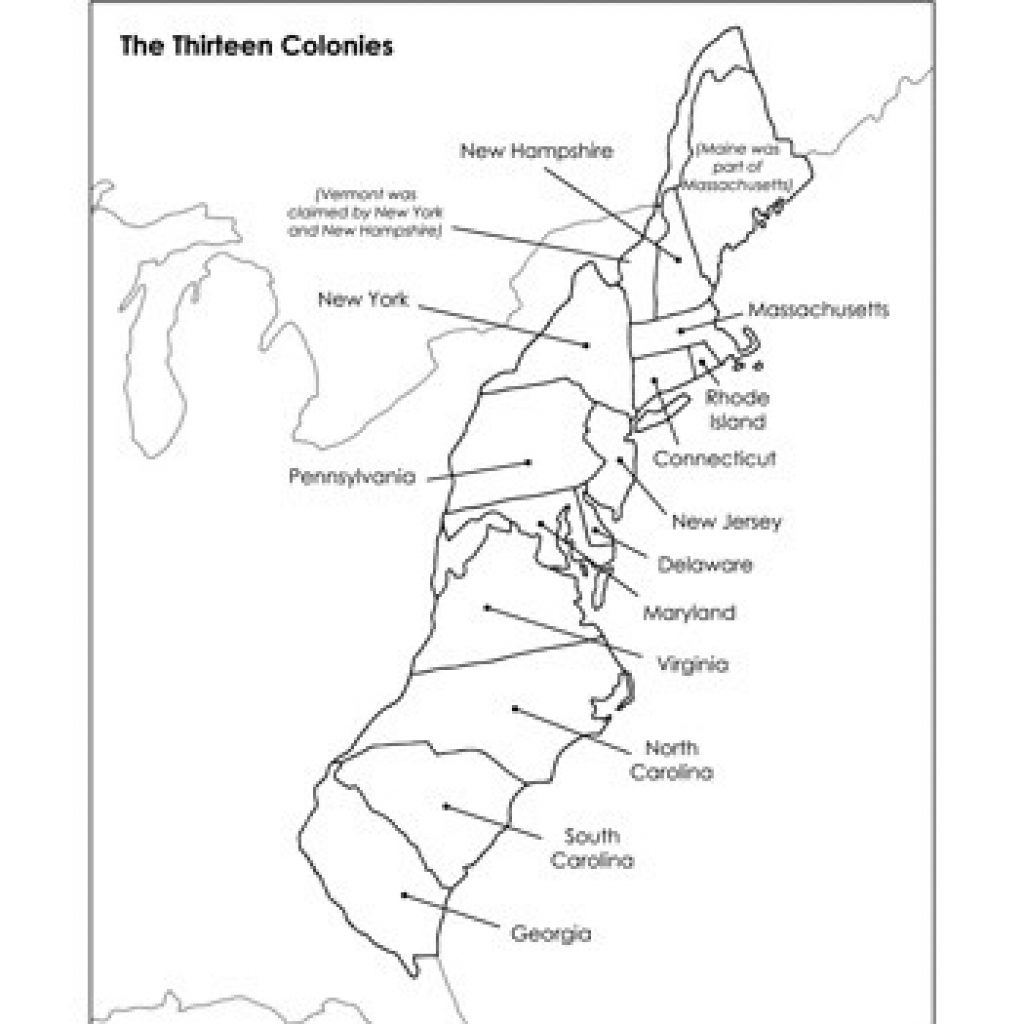13 Colonies Blank Map Printable Printable Maps 13 Colonies Blank Map Printable Printable Maps