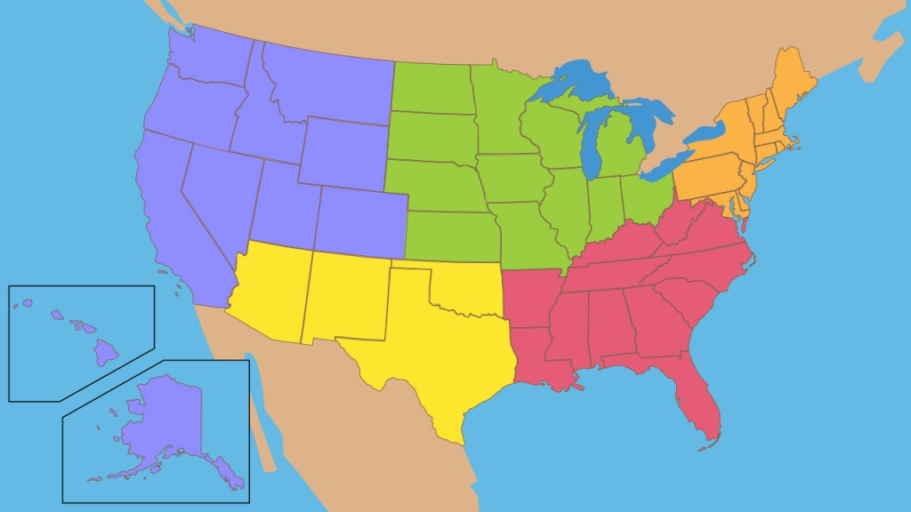 5 Regions Of The United States Printable Map Printable Maps 5 Regions Of The United States Printable Map Printable Maps