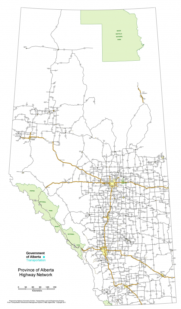 Alb New Road Map Alberta Canada Diamant Ltd Intended For 
