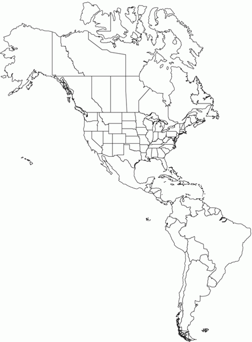 Americas Outline Map Worldatlas