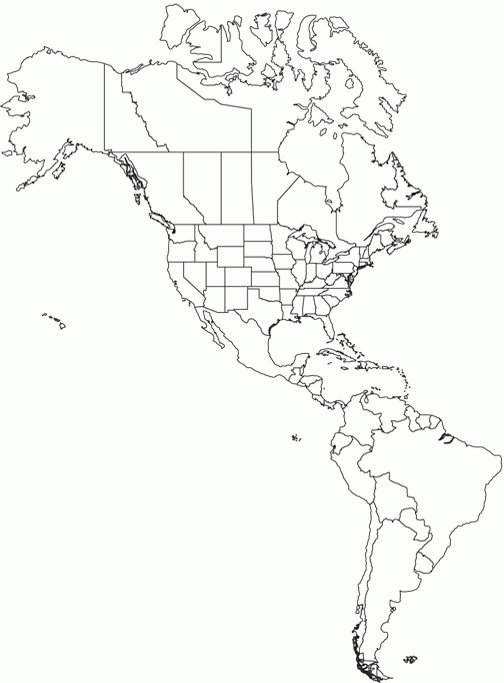 Americas Outline Map Worldatlas Americas Outline Map Worldatlas