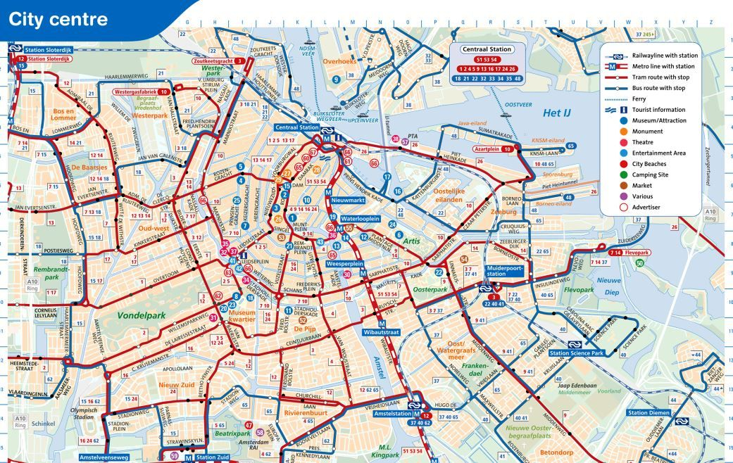 Amsterdam Tram Map Printable How To Use The Public Amsterdam Tram Map Printable How To Use The Public