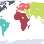 An A4 Map Of The World s Continents Available In Two