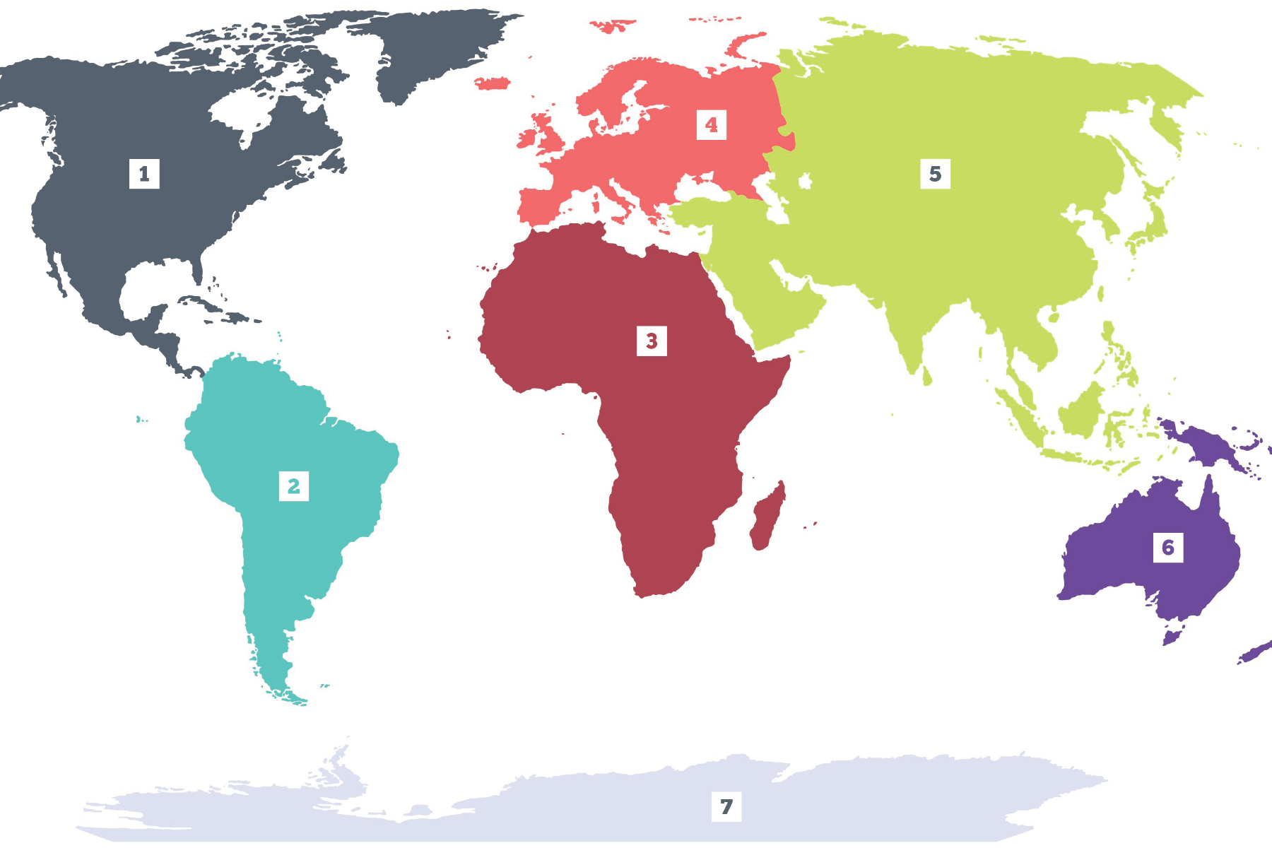 An A4 Map Of The World s Continents Available In Two 