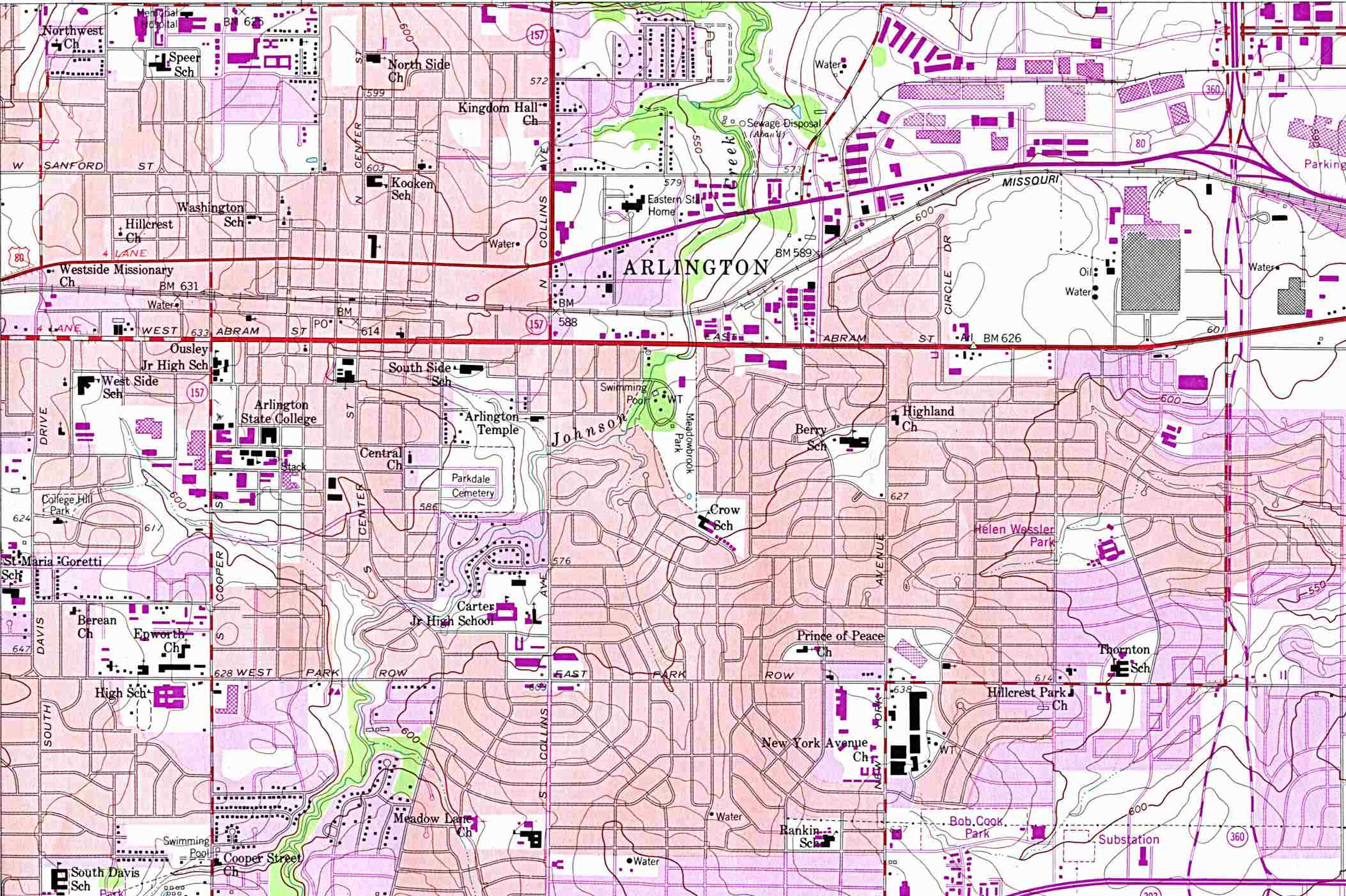 Arlington Map Arlington Texas Mappery Arlington Map Arlington Texas Mappery