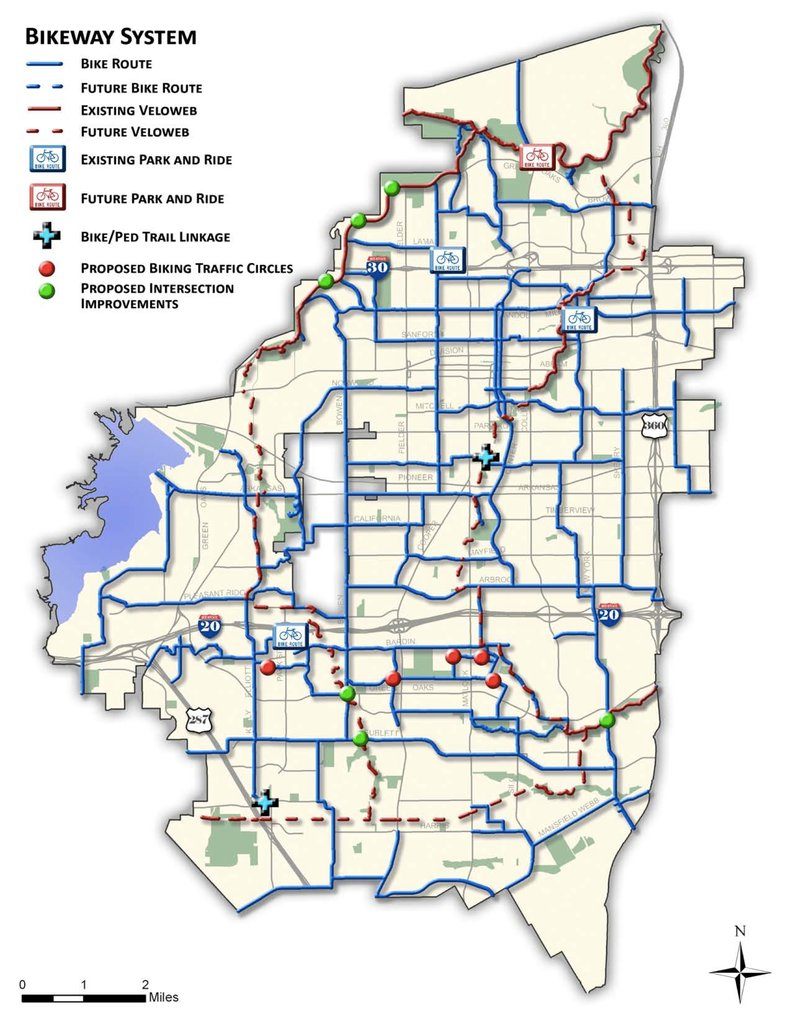 Arlington TX Bike Map Maplets