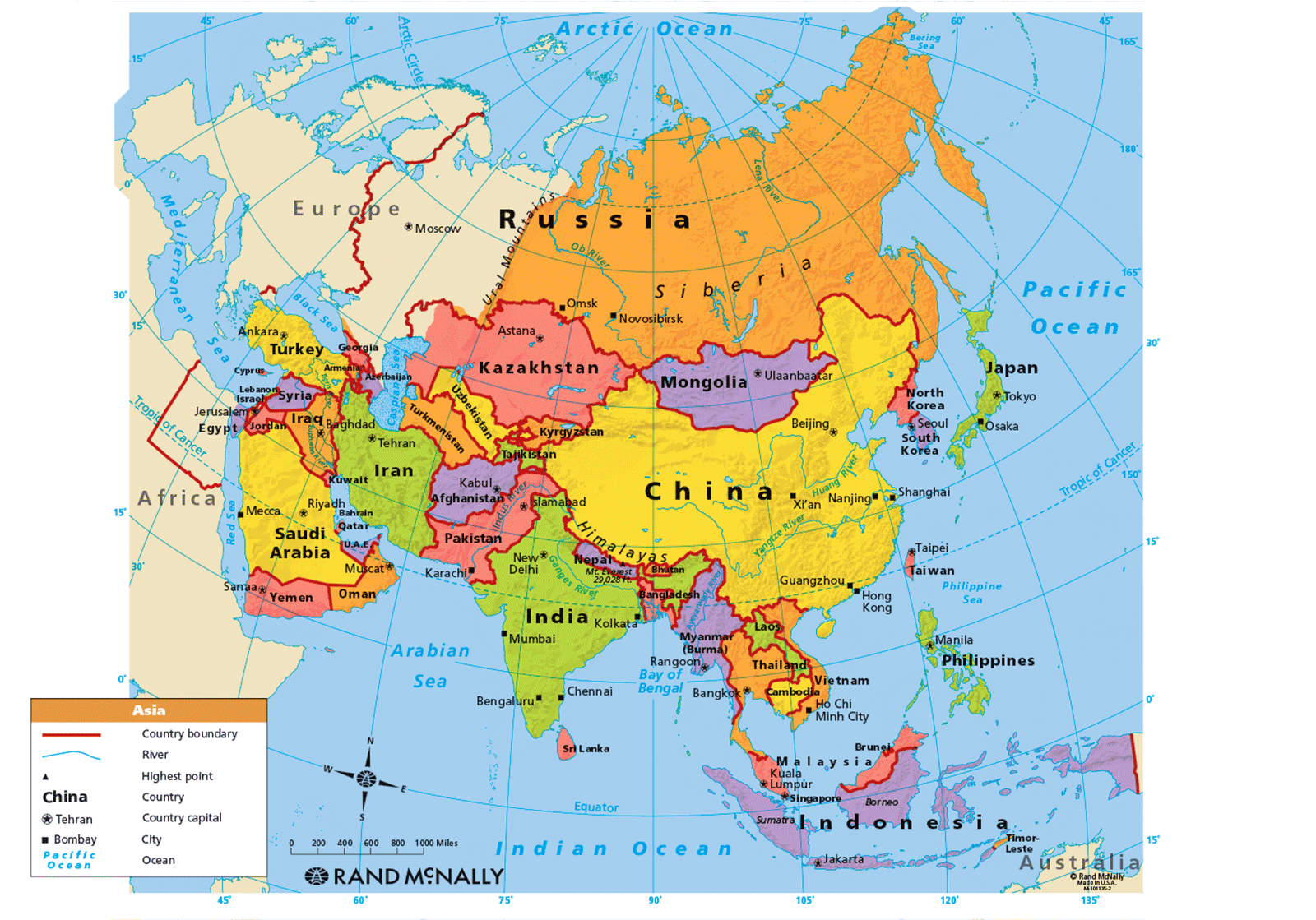 Asia Map Political Asia Maps Map Pictures 