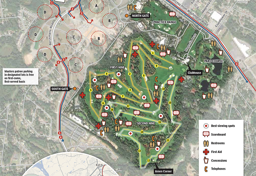 Augusta National Course Map Printable PrintAll