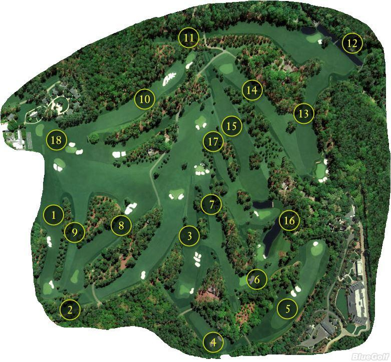 Augusta National Golf Club Layout Map Nebraska PGA