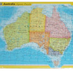 Australia Map Jigsaw Puzzle Printable