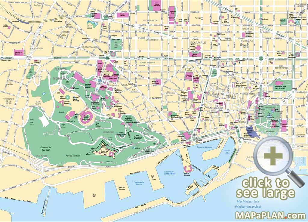 Barcelona Maps Top Tourist Attractions Free Printable Barcelona Maps Top Tourist Attractions Free Printable