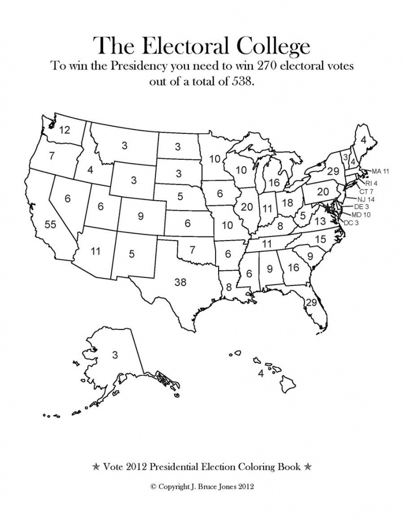 Blank Electoral College Map 2016 Printable Printable Maps