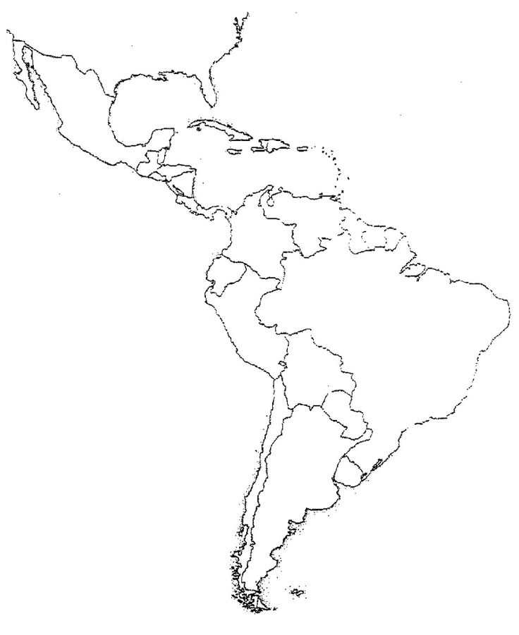 Blank Latin America Map Quiz Latin America Map Map Quiz 