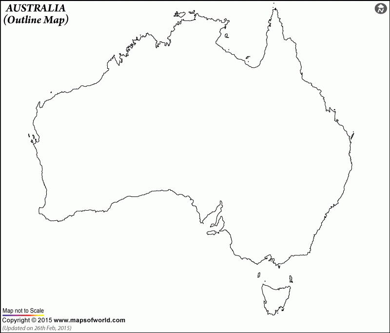 Blank Map Of Australia Outline Map Of Australia